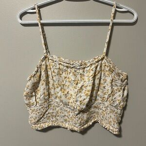 American Eagle Outfitters Yellow Floral Camisole